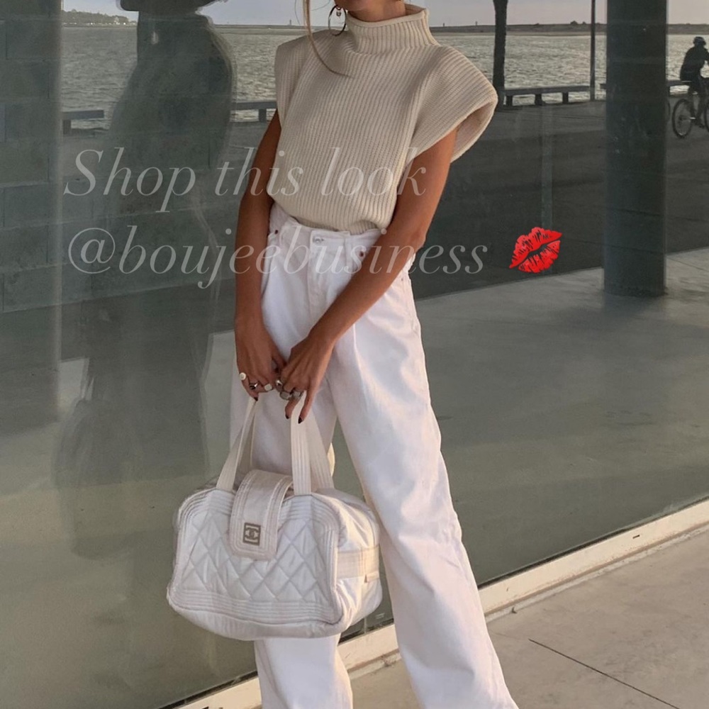 ZARA BNWT Shoulder Pad Knit Top - Picture 11 of 14